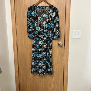 Bisou Bisou size 14 wrap dress.